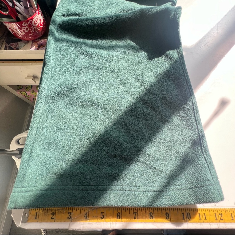 PINK Victoria’s Secret Deep Forest Green Fleece Wide Leg Cargo Joggers Sz M NWT - Picture 7 of 13